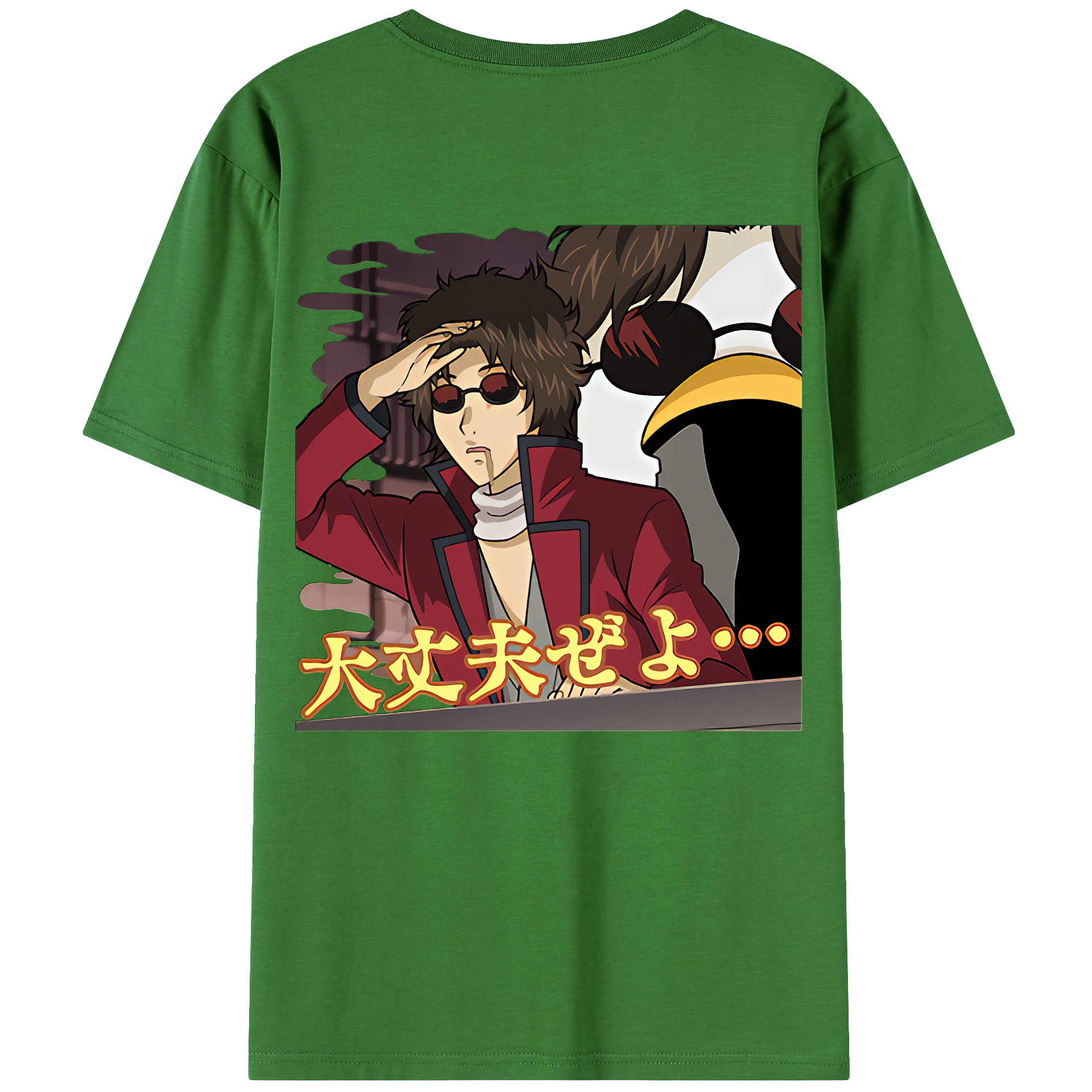 （画像用） ぎんたま 坂田銀時（さかたぎんとき） 神楽 志村新八（しむら しんぱち） GINTAMA Sakata Gintoki Kagura Shimura Shinpachi レディース半袖Tシャツ(バックプリント)
